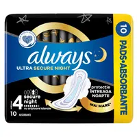 ALWAYS Hygienické vložky Secure Night S4 10 kusů