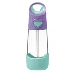 B.BOX Láhev na pití s brčkem lilac pop 9m+ 450 ml