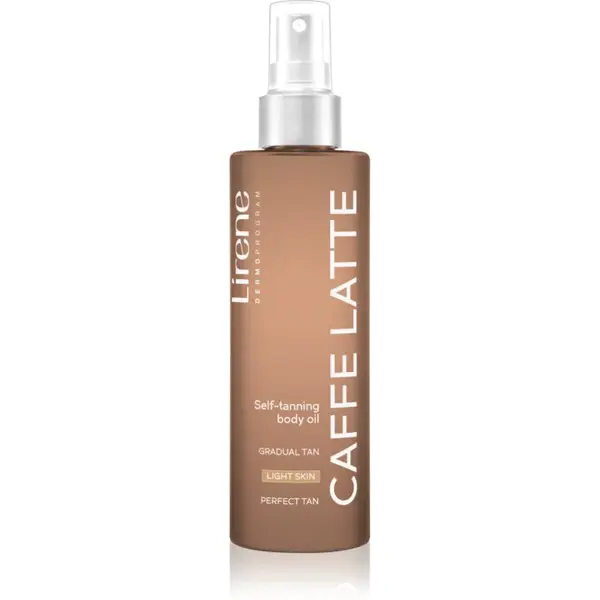 Lirene Perfect Tan samoopaľovací olej na telo Caffe Latte 200 ml