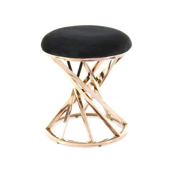 TABURET, kov, textil, 40/49/40 cm