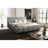 MID.YOU ČALOUNĚNÁ POSTEL, 180/200 cm, šedá