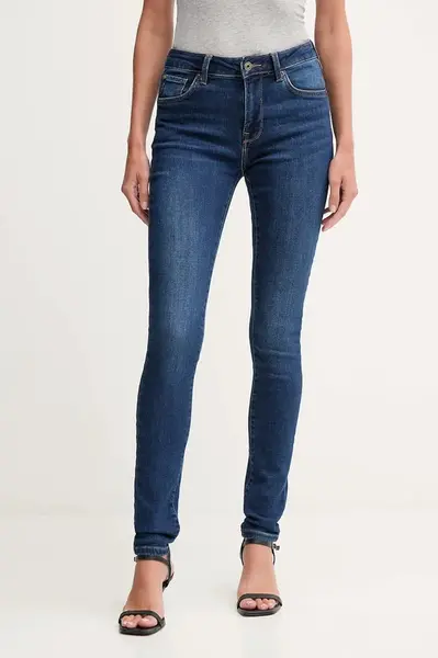 Džíny Pepe Jeans dámské, modrá barva, PL2047285AB
