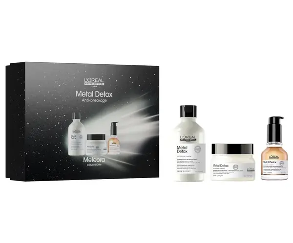 Dárková sada pro barvené a poškozené vlasy Loréal Professionnel Serie Expert Metal Detox Trio - L’Oréal Professionnel + dárek zdarma