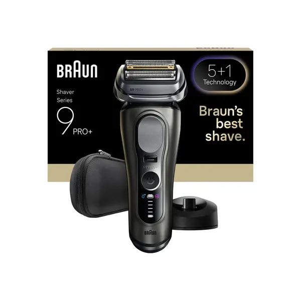 Braun Series 9 PRO+ 9615S elektrický holiaci strojček + nabíjací stojan, tmavosivý