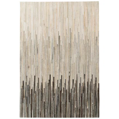 XXXL KOŽENÝ KOBEREC, 120/170 cm, krémová, černá