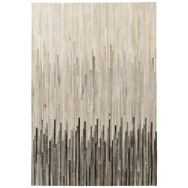 XXXL KOŽENÝ KOBEREC, 120/170 cm, krémová, černá