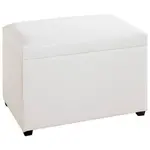 TRUHLOVÁ LAVICE, textil, kompozitní dřevo, 58/42/39 cm