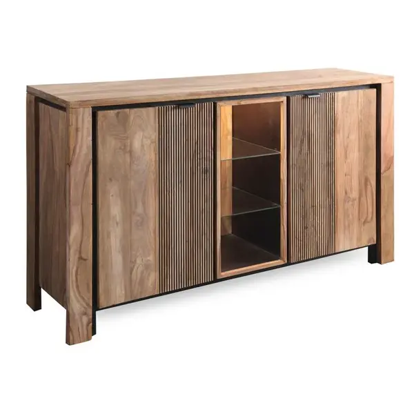 Livetastic KOMODA, sheesham, přírodní barvy, 150/85/40 cm