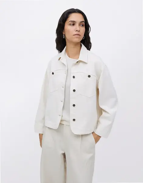 Yerse Raw Denim Jacket 002 ECRU S