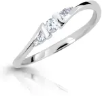 Cutie Diamonds Půvabný prsten z bílého zlata s brilianty DZ6720-3054-00-X-2 57 mm