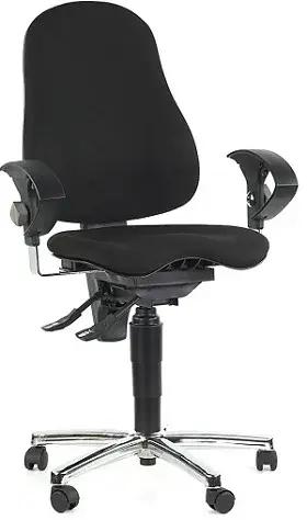 TOPSTAR Kancelářská židle SITNESS 10, ČERNÁ, 8 hodin denně