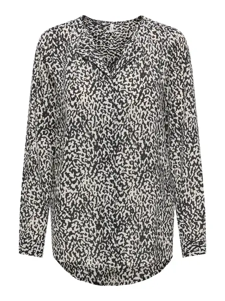 ONLY Blúzka 'ONLTIANA'  svetlosivá / čierna