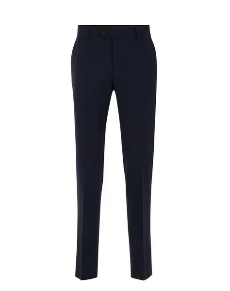 WE Fashion Nohavice  tmavomodrá