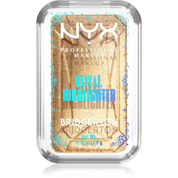 NYX Professional Makeup Bridgerton Royal Highlighter rozjasňovač odstín 02 Light Gold 5 g