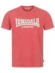 LONSDALE Tričko 'Stofa'  červená / biela