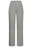 LASCANA Pyžamové nohavice  čierna / biela