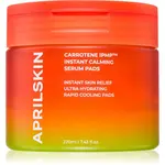 APRILSKIN Carrotene IPMP Instant Calming Serum Pads čisticí tampónky se zklidňujícím účinkem 80 ks