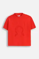 Dětské tričko Coccodrillo červená barva, FABOLOUS GIRL JUNIOR