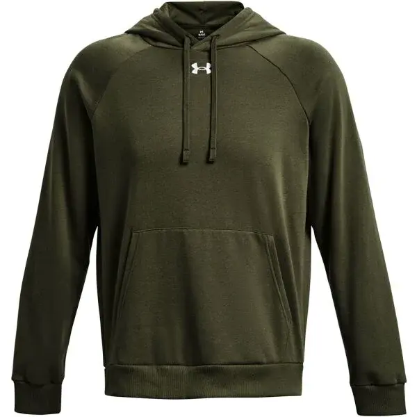 Under Armour RIVAL Pánská mikina, khaki, velikost L