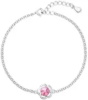 Evolution Group - Pavona Stříbrný náramek s krystalem Swarovski 33117.3 Rose