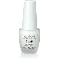 Technic Cosmetics Matte Nail Varnish dlouhotrvající lak na nehty s matným efektem odstín White 12 ml