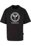 Colucci Tričko 'Ikarus'  čierna / biela