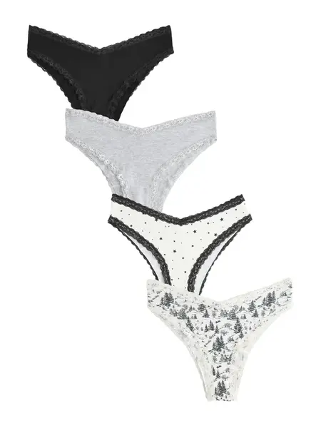 Next Nohavičky  svetlosivá / čierna / biela