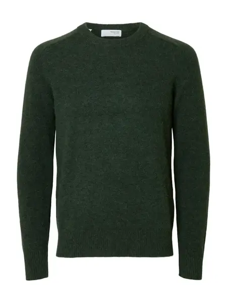 SELECTED Sveter 'SLHRAI'  tmavozelená