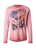 CAMP DAVID Tričko  enciánová / tmavooranžová / svetločervená / čierna