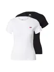 LEVI'S ® Tričko 'Essential'  čierna / biela
