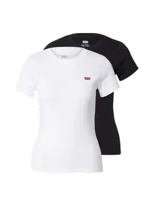 LEVI'S ® Tričko 'Essential'  čierna / biela