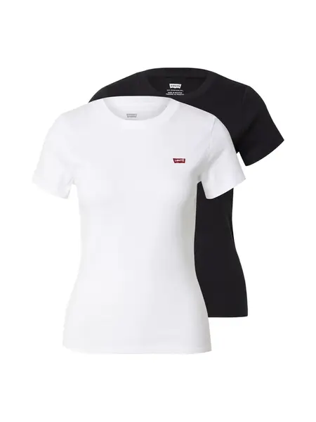 LEVI'S ® Tričko 'Essential'  čierna / biela