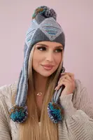 Dámská kšiltovka Eunika K322 graphite s dlouhými ušima