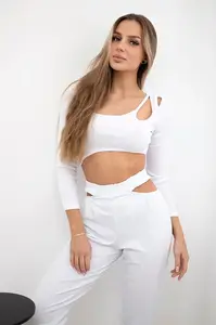 Souprava s horní halenkou bílá