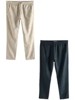 Next Nohavice  béžová / námornícka modrá