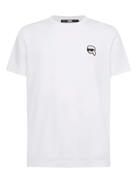 Karl Lagerfeld Tričko  béžová / čierna / biela