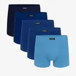 Pánské boxerky ATLANTIC 5Pack - odstíny modré