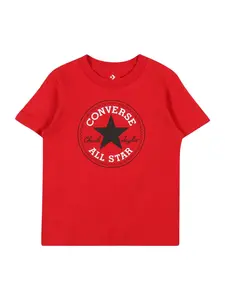 CONVERSE Tričko  červená / čierna / biela