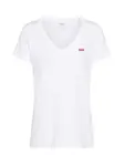 LEVI'S ® Tričko 'The Perfect V-Neck'  červená / biela