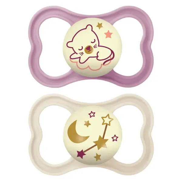 MAM Cumlík air night 6m+ box dievča 2 kusy