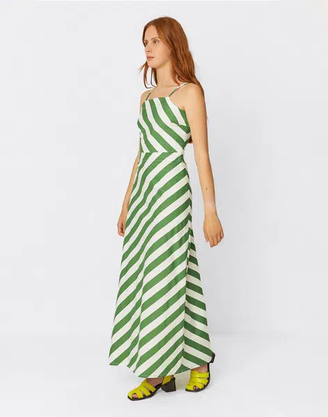 SKFK Aura GOTS Dress 711 Stripes 36