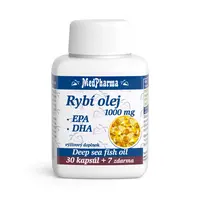 MEDPHARMA Rybí olej 1000 mg - EPA + DHA mg 37 tobolek