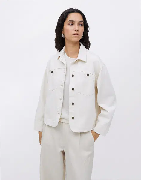 Yerse Raw Denim Jacket 002 ECRU L
