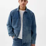 Modrá pánska rifľová bunda GAP