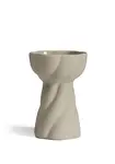 Váza Twist Bulb 12 cm, farba piesková - COOEE