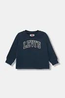 Dětské bavlněné tričko s dlouhým rukávem Levi's COLLEGIATE LS TEE