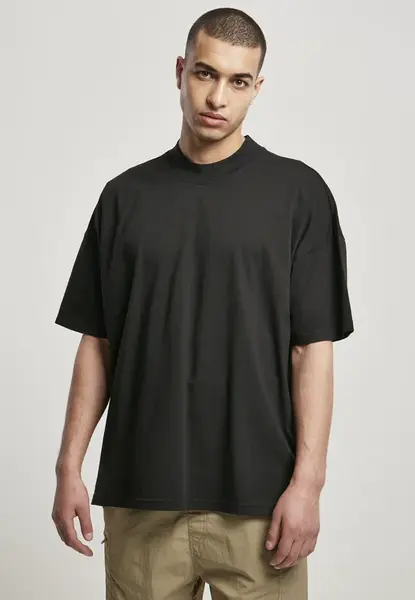 Oversized mock Neck Tee black
