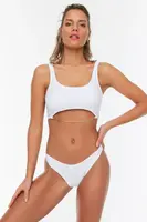 Trendyol White Bralette Chain Accessory, Regular Leg Bikini Set