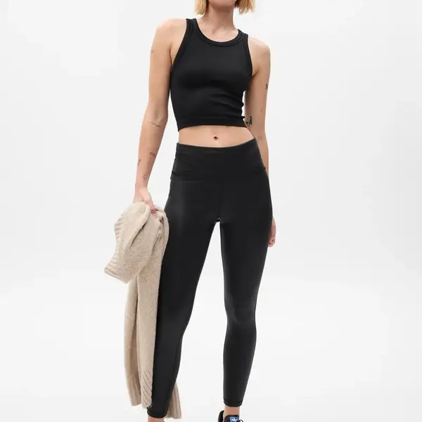 Čierne dámske športové legíny GAP