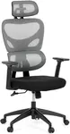 AUTRONIC Kancelárska stolička KA-K2080 GREY, sivá